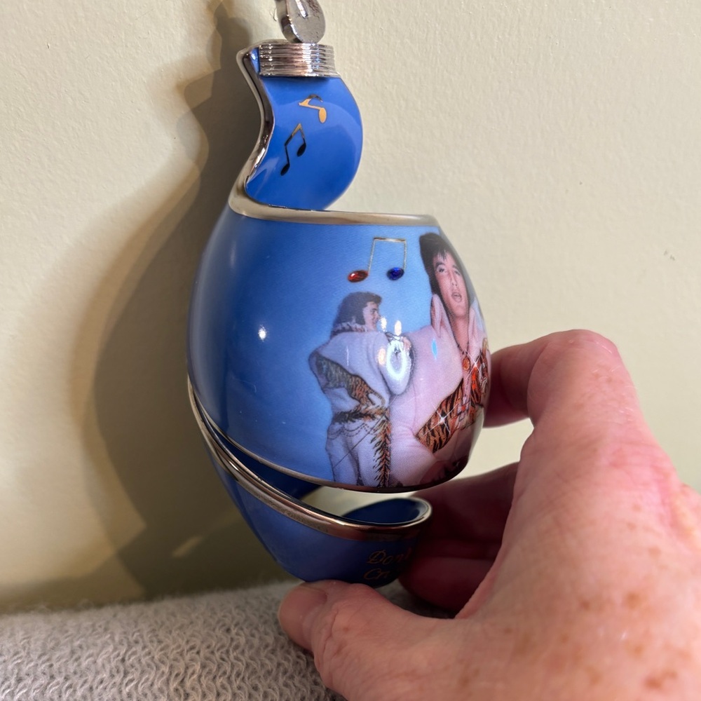 The Bradford Exchange Blue and Silver Holiday Ornament - Picture 2 of 6
